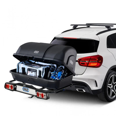 CRUZ Complete Trekhaakkoffer 400L - Bagagebox - Kantelbaar - Zwart - Cargo Apex