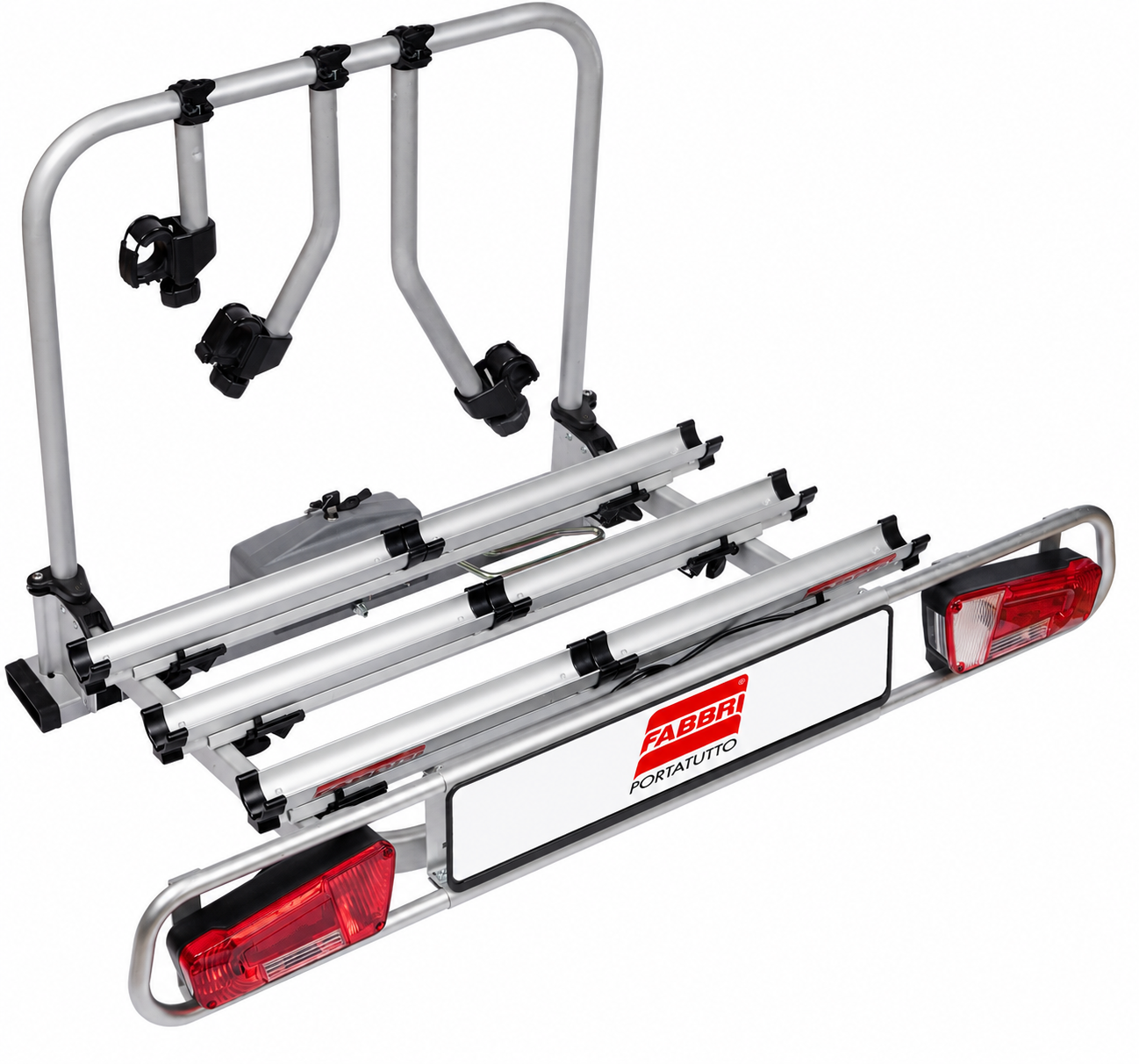 Fietsendrager voor 3 elektrische fietsen – Fabbri – Trekhaak – 13-polig – 60 kg